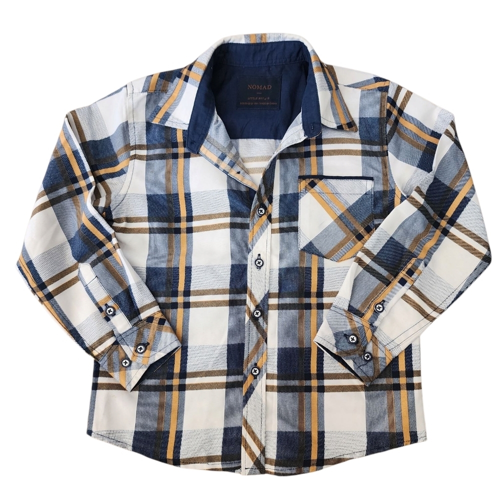 NOMAD boys 4T, button-down shirt, 2-piece bundle